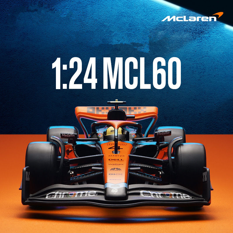 1:24 MCL60 2023 4 #   ランド​​・ノリス P2 英国 GP マクラーレン F1 # 81 オスカー ピアストリ ダイキャスト レース スーパーカー モデル コンペティション車両おもちゃ