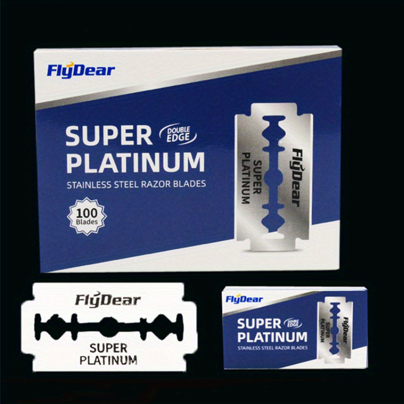 Lama da 100 pezzi per rasoio di sicurezza a doppio bordo Lame in acciaio inossidabile utilizzate per coltello pieghevole con rasatura e depilazione