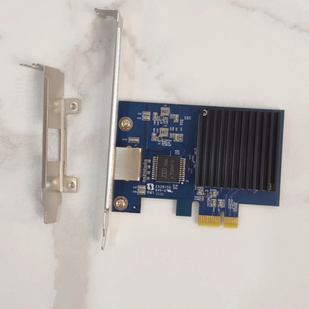 Realtek8127 Chipset 10G PCIe 4.0 1X Placa de rede para servidores com suporte WakeonLAN e velocidades multiGigabit