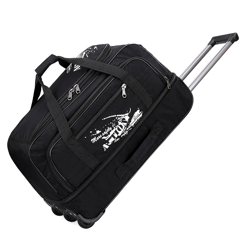 Saco de grande capacidade com rodas Saco de rodas Mala de viagem Saco de embarque Bagagem impermeável Oxford Bagagem de rolamento