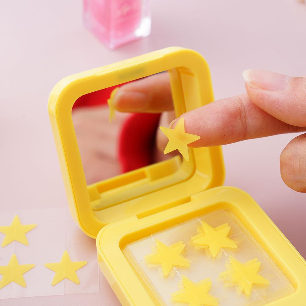 Hydrocolloid acne patch Star shape Cute Colorful Acne removal Concealer invisible acne mask with Makeup mirror makeup tool