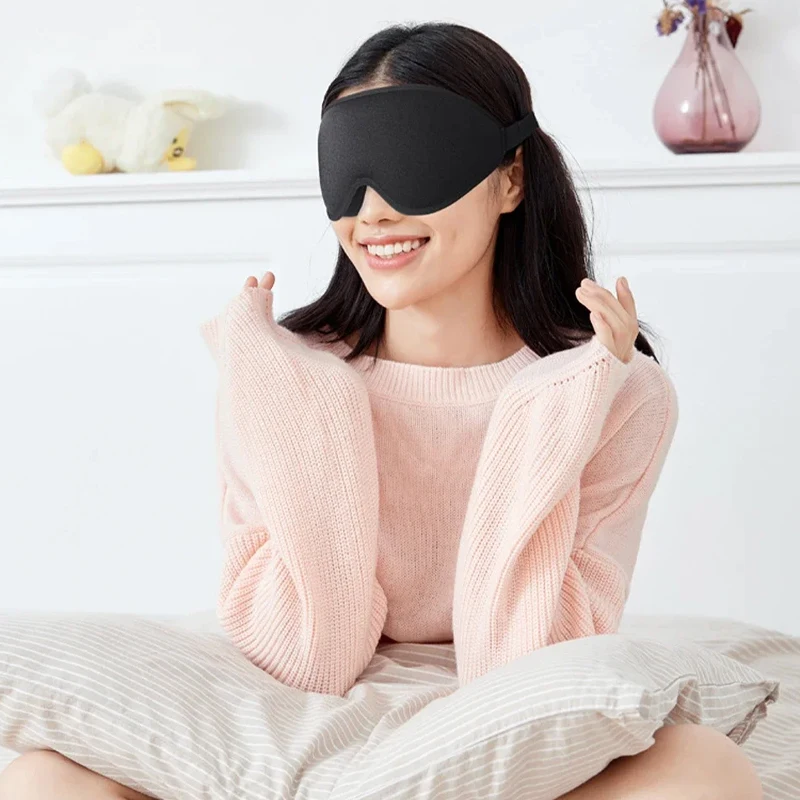 3D Slaapmasker Blinddoek Slaaphulp Oogmasker Zacht Memory Foam Gezichtsmasker Slaapmasker 99% Blockout Light Slaapmasker Eye Cover Patch