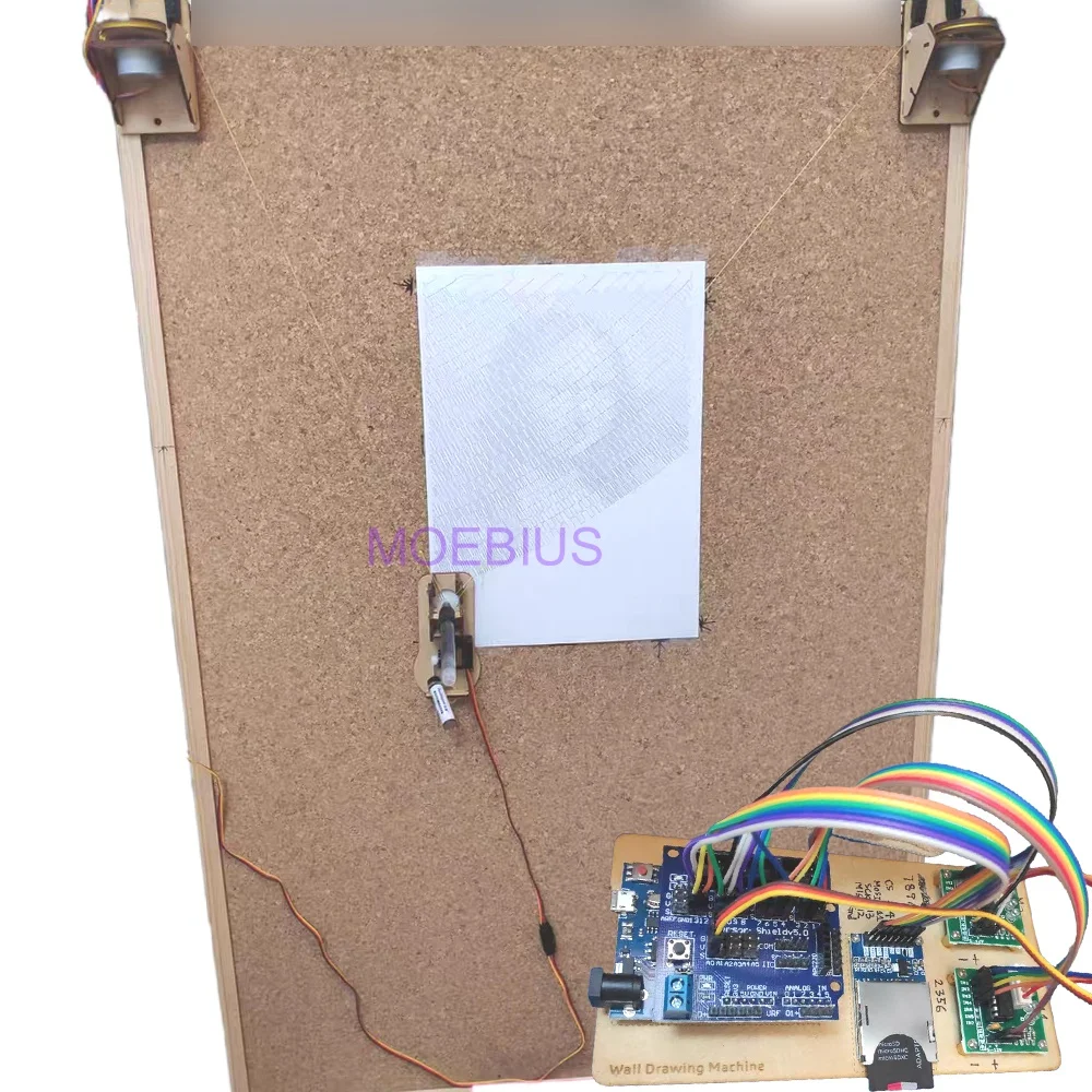 2024 Tekenen Muurschildering Robot Met Kabelplotter Arduino Maker Projectkit Polar Grafiek Met Motor Diy Steel Speelgoed Onderdelen