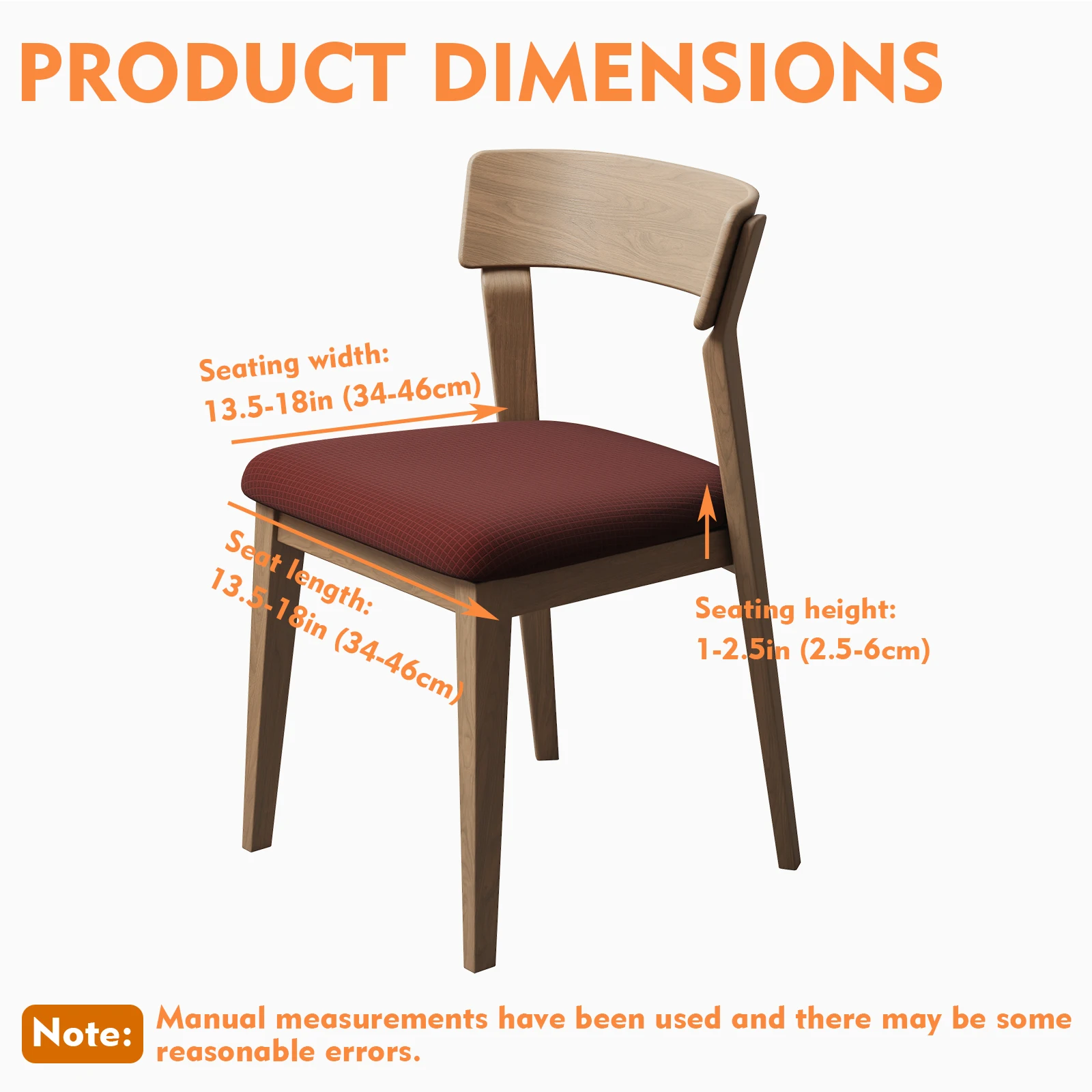 1/4 Uds. Fundas de asiento para sillas de comedor, lavables y extraíbles, antipolvo, fundas para sillas de cocina, fundas de cojines