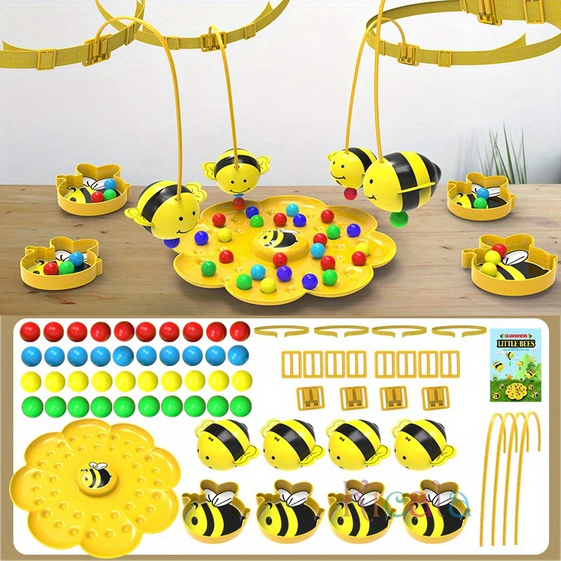 Little Bumblebee เกมกระดานมัลติฟังก์ชั่นปริศนาของเล่นตกปลา Interactive ของเล่นเพื่อการศึกษาเด็กคริสต์มาสของขวัญเกมครอบครัว