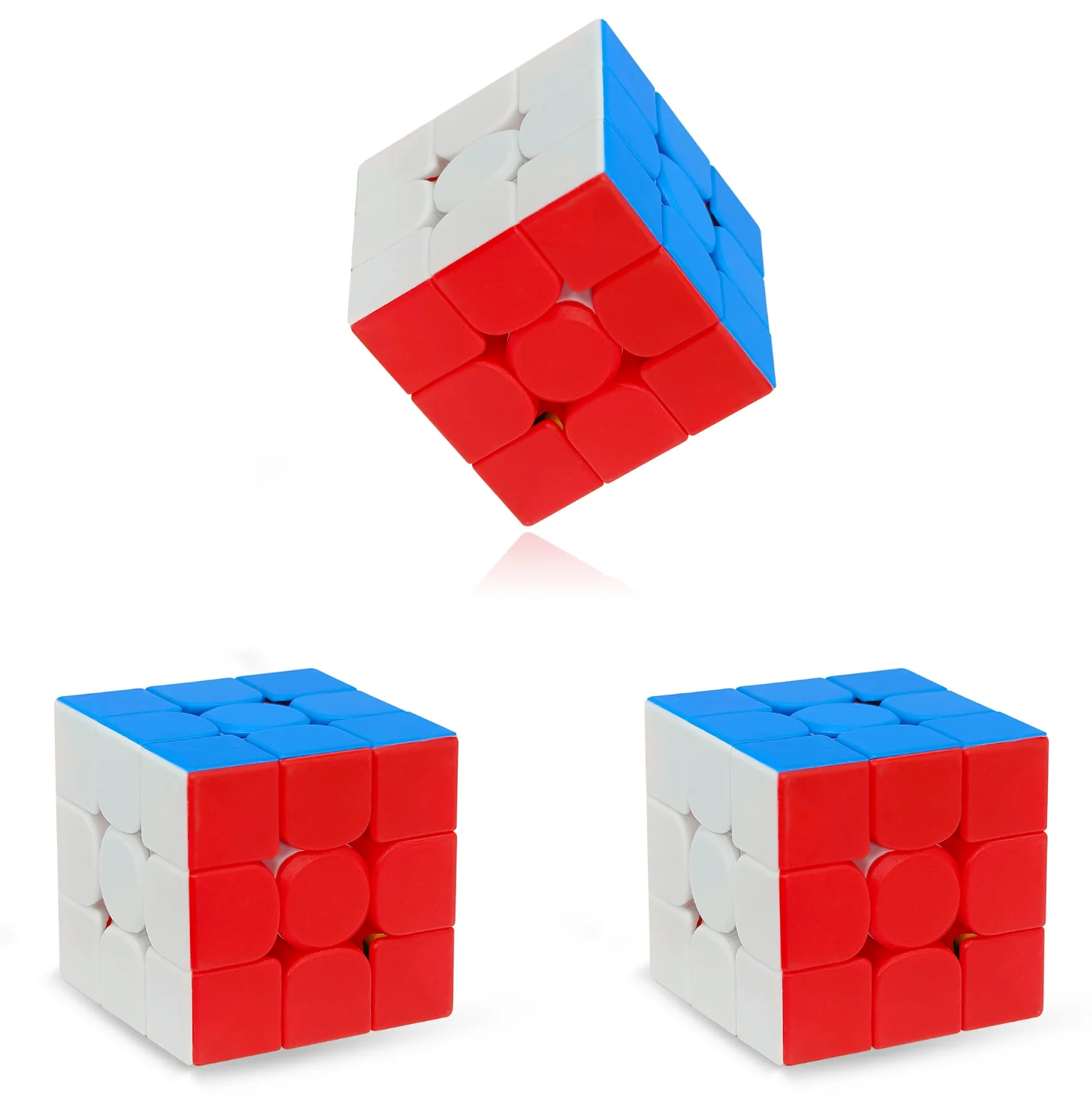 3x3 Speed Cube ปริศนามืออาชีพของเล่นเพื่อการศึกษาสมอง Teaser Magic Cube Smooth เปลี่ยนทนทานความเครียดบรรเทาของขวัญสําหรับเด็ก