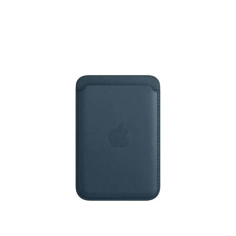 For iPhone 15 12 13 14 Pro Max Plus Mini cases Cover Accessories-Original Apple Leather Magsafe wallet Magnetic Card holder Case