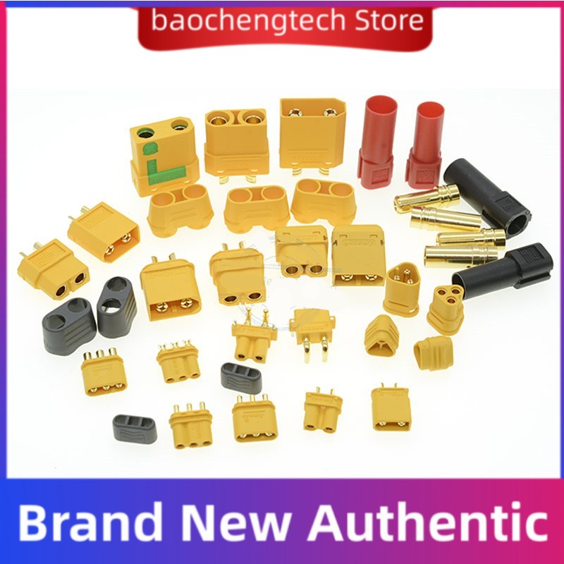 10 Stuks (5 Paar) Xt30pw Esc Motor Pcb Board Plug Banaan Gouden Xt30 Upgrade Haakse Stekker Connector Voor Rc Mode