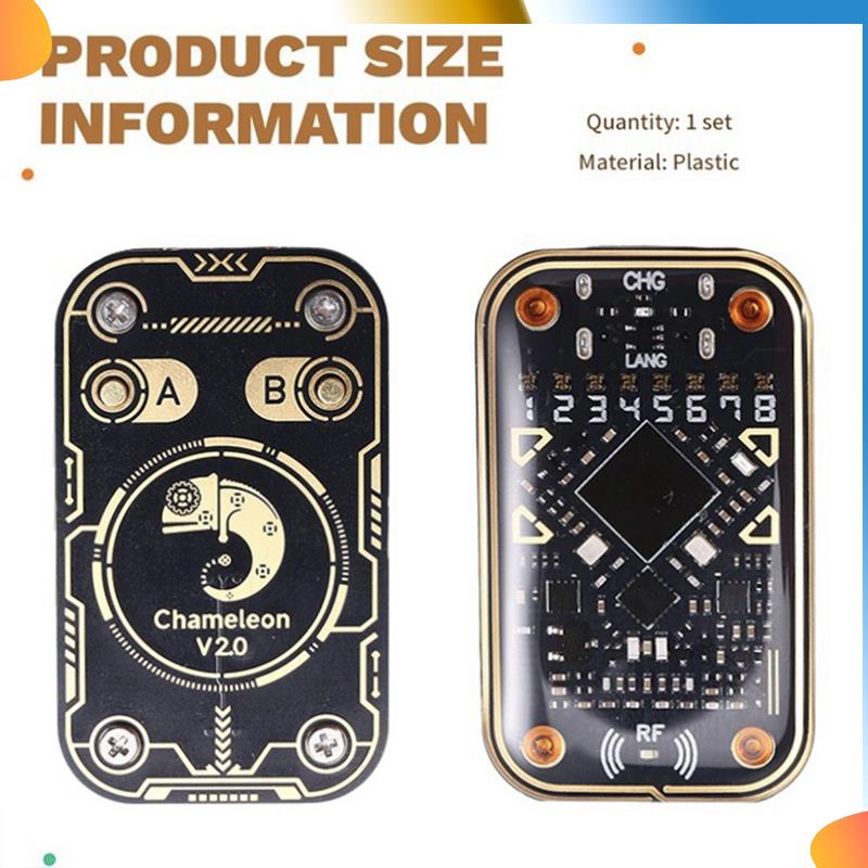B48A Chameleon Ultra V2.0 RFID смарт-чип-эмулятор 125 кГц 13,56 МГц декодирование карт NFC Дубликатор + 3Xuid брелок/картаCUID