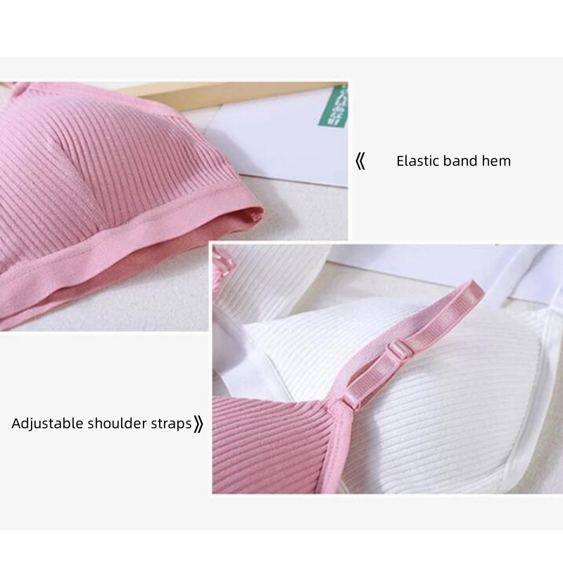 ผู้หญิงกีฬา Bra สามเหลี่ยมถ้วยหน้าอกห่อ Breathable และเซ็กซี่, ไม่มีแหวนเหล็ก, สายคล้องไหล่ปรับได้โยคะ Bra