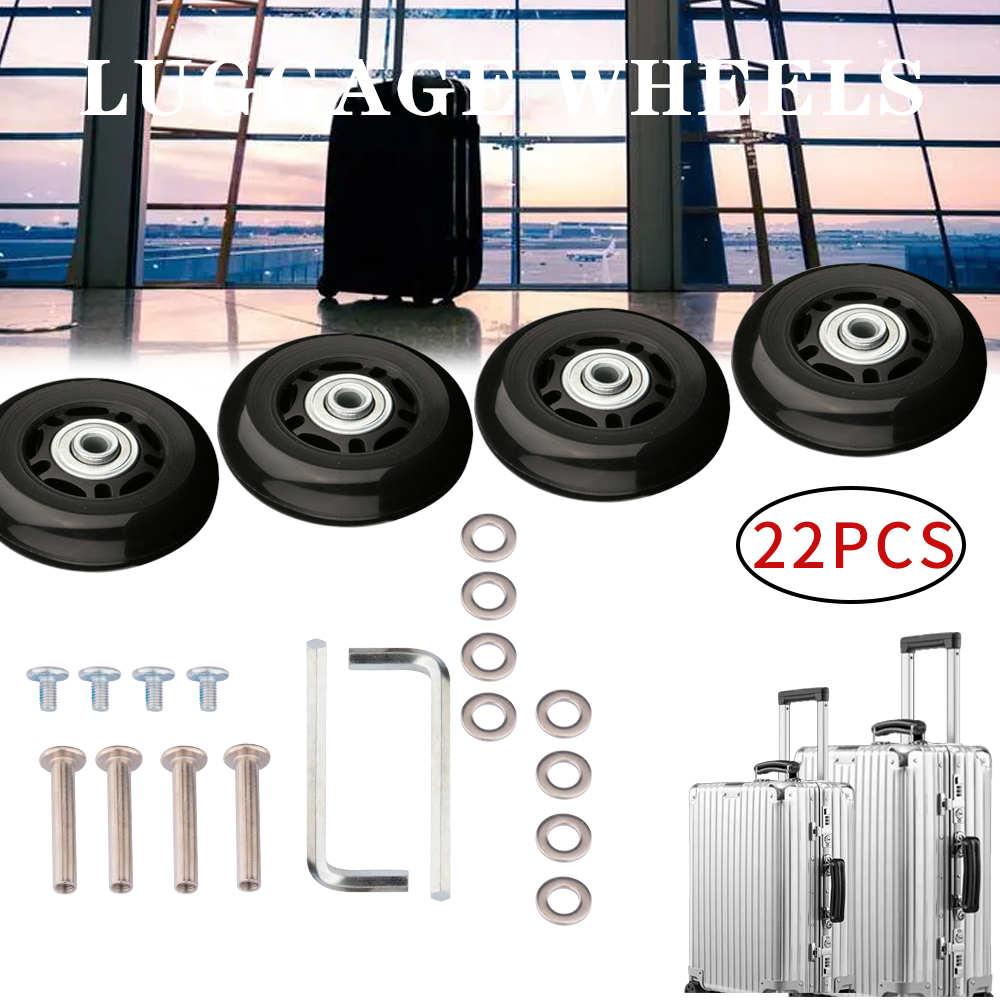 22 Teile/satz Koffer Rad Dia40mm/50mm/60mm Gepäck Räder Ersatz Koffer Reparatur Zubehör Langlebig Stumm koffer Rollen