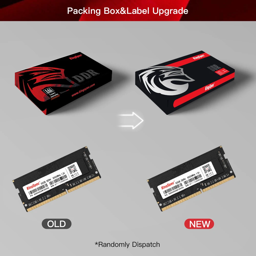 KingSpec Memoria Ram Ddr4 4GB 8GB 16GB 3200MHz 2666 3200 Cho Laptop Notebook Memoria RAM DDR4 1.2V RAM