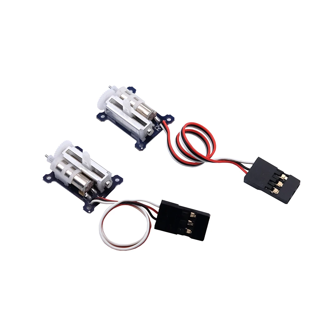 RC Micro Linear Servo - 2 ชิ้นอัพเกรด 9 มิลลิเมตร 1.5 กรัม Digital Linear Coreless Servo สําหรับเครื่องบินขนาดเล็ก (JR - ด้านซ้าย)