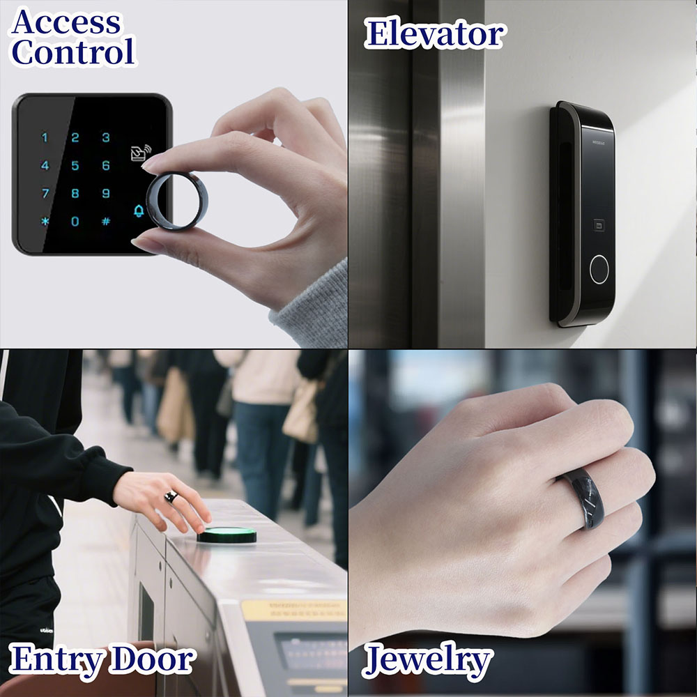 Rfid Smart Dual Chip Ring 125khz T5577 Rewritable Ring 13.56mhz Cuid Cloning Token Nfc Variable Badge