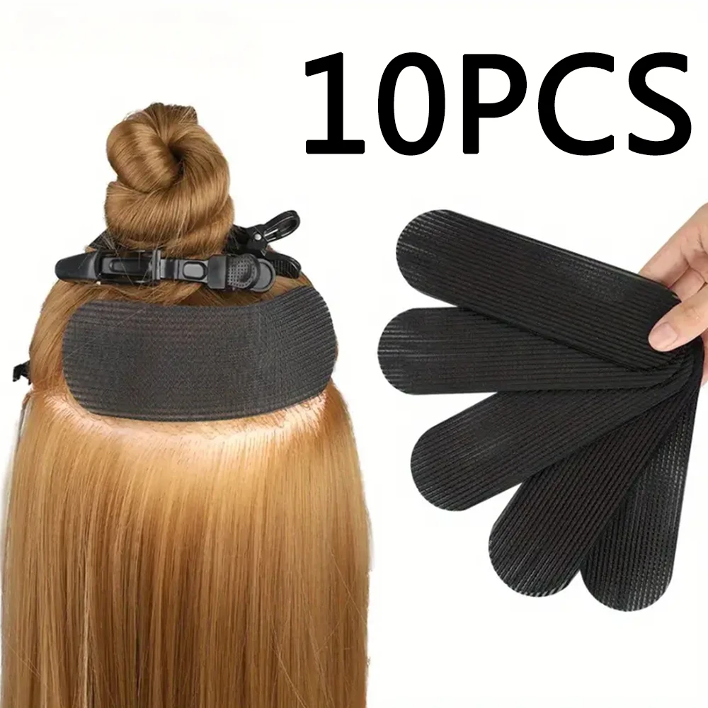 10 peças pinças de cabelo invisíveis, faixas de cabelo de nylon autoadesivas e antiderrapantes, adesivos de cabelo mágicos para todos os tipos de cabelo, ferramentas de cabeleireiro