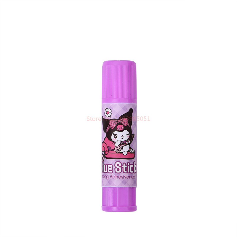 4/24pcs Sanrio Cartoon Solid Glue Stick Cute Kurome Melody Student DIY Solid Glue High Viscosity Stationery Gift
