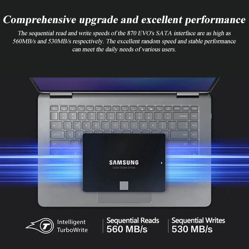 Samsung 2.5'' SATAIII SSD 870 Evo 970 EVO Plus NVMe M.2 SSD 2TB 1TB 500GB 250GB Internal Solid State Drive Storage Disk