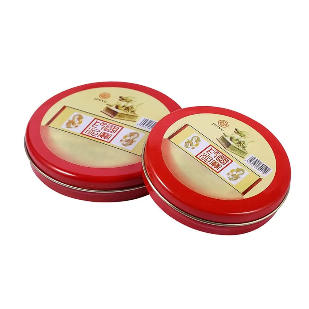 Clear Stamping Mini Fingerprint Ink Pad Quick-drying Anti-Fake Thumbprint Ink Pad Red Color For Notary Signing Inkpad Business