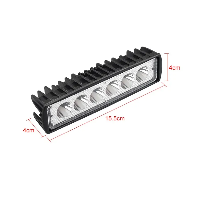 ไฟสปอตไลท์สำหรับรถยนต์ออฟโรด LED 6ดวงไฟวิ่งกลางวันลำแสงฟลัดไลท์12V สำหรับรถจี๊ป4x4 4WD รถ SUV