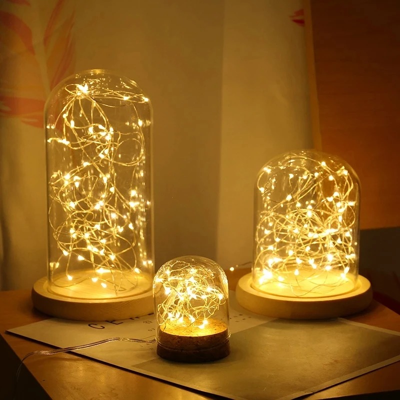 1/5/10 pezzi lucine stringa pulsante batteria luce decorazioni per la casa soggiorno camera da letto giardino Natale matrimonio capodanno ornamento ghirlanda