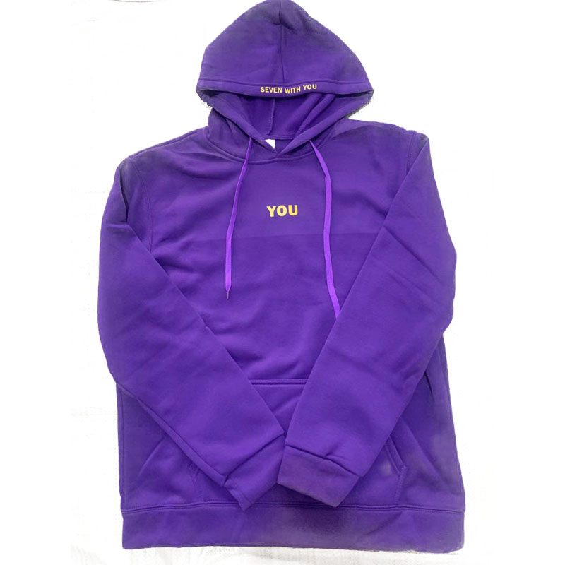 Moletom com capuz estampado inverno plus moletom de lã Harajuku Never Walk Alone Outfit Boy Girls