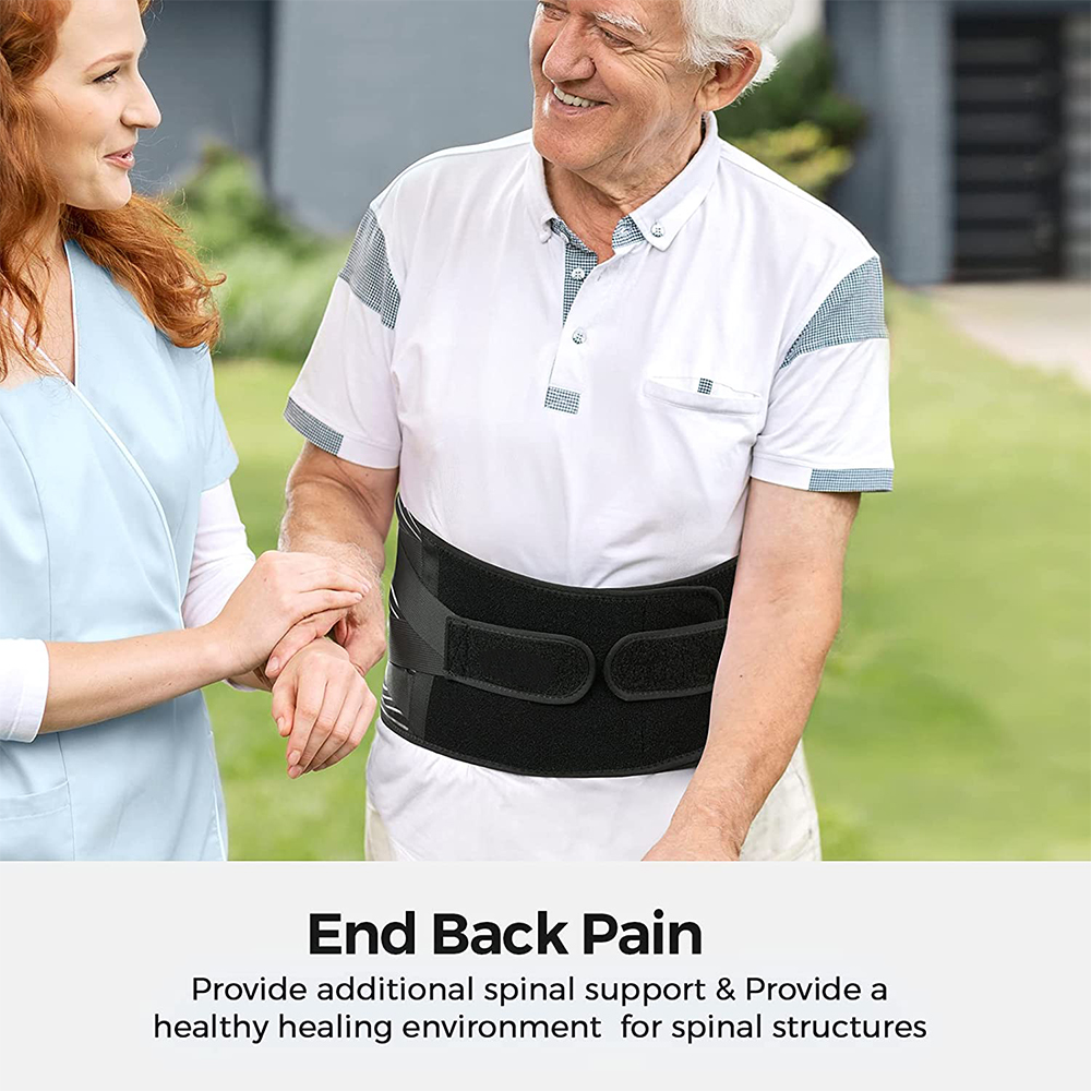 S-3XL Sport-Unterstütze für den unteren Rücken mit 6 Streben, rutschfeste orthopädische Lendenwirbelstütze, atmungsaktiver Taillenstützgürtel zur Schmerzlinderung im Fitnessstudio