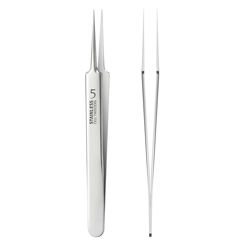 Tedesco ultrafine n. 5 brufoli cellulari pinzette per punti neri salone di bellezza speciale raschiatura e chiusura artefatto strumento per ago per acne