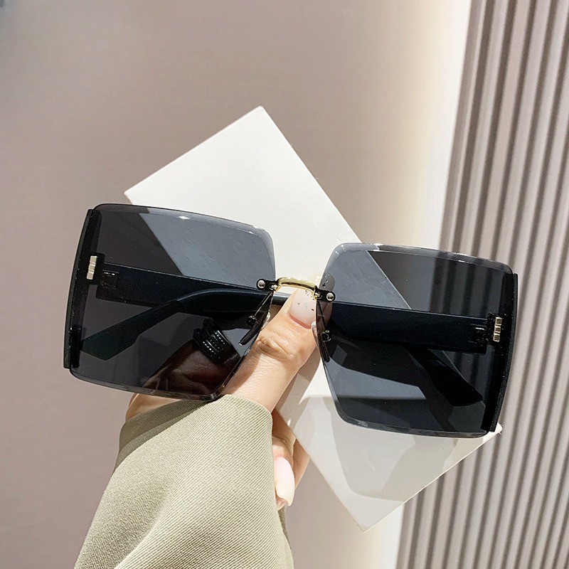 Estilo coreano clássico preto grande quadrado tons óculos de sol para mulheres homens moda feminina óculos de sol com proteção uv