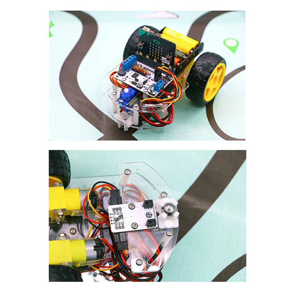 Micro:bit io placa de expansão iobit v2.0 adaptador de fuga legoeds-compatível para kittenbot apoio miowbit makecode kittenblock