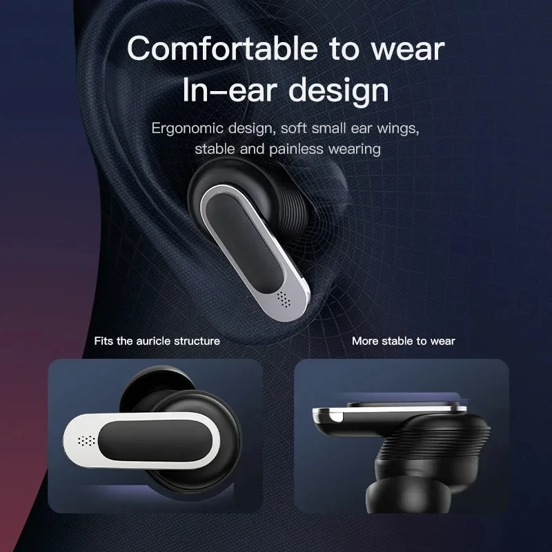 Xiaomi-auriculares TWS V8 ANC + ENC, inalámbricos por Bluetooth, con cancelación de ruido, intrauditivos con pantalla táctil y micrófono