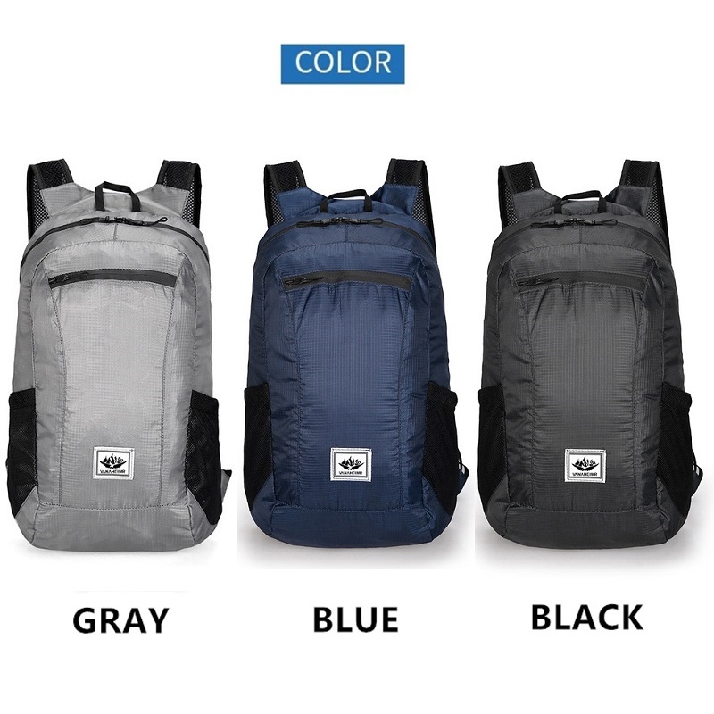 Ultraleichter Outdoor-Rucksack für Wandern, Radfahren, Reisen, Fitnesstasche, wasserdichte Handtasche, kleiner faltbarer Rucksack, Aufbewahrungstasche