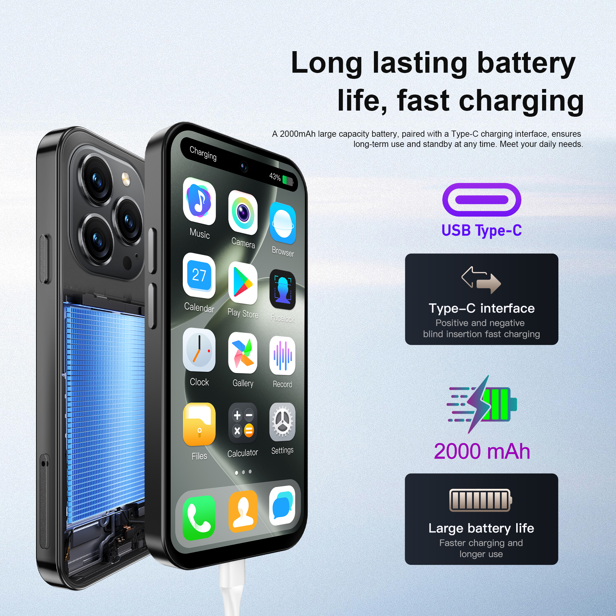 SERVO S16 Mini 4G LTE Cute Smartphone Android 12.0 OS 2/3GB RAM 16/64GB ROM Google Play 4.0" Display Small Pocket Mobile Phones