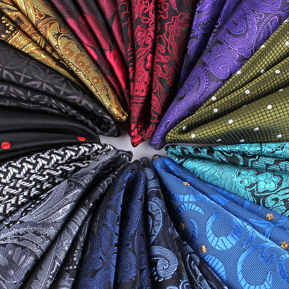Paisley ชุดสูทกระเป๋าสี่เหลี่ยมสำหรับผู้ชายผ้าเช็ดหน้าสำหรับผู้ชายลายดอกไม้ชุดผ้าเช็ดหน้าสี่เหลี่ยมสำหรับงานแต่งงาน