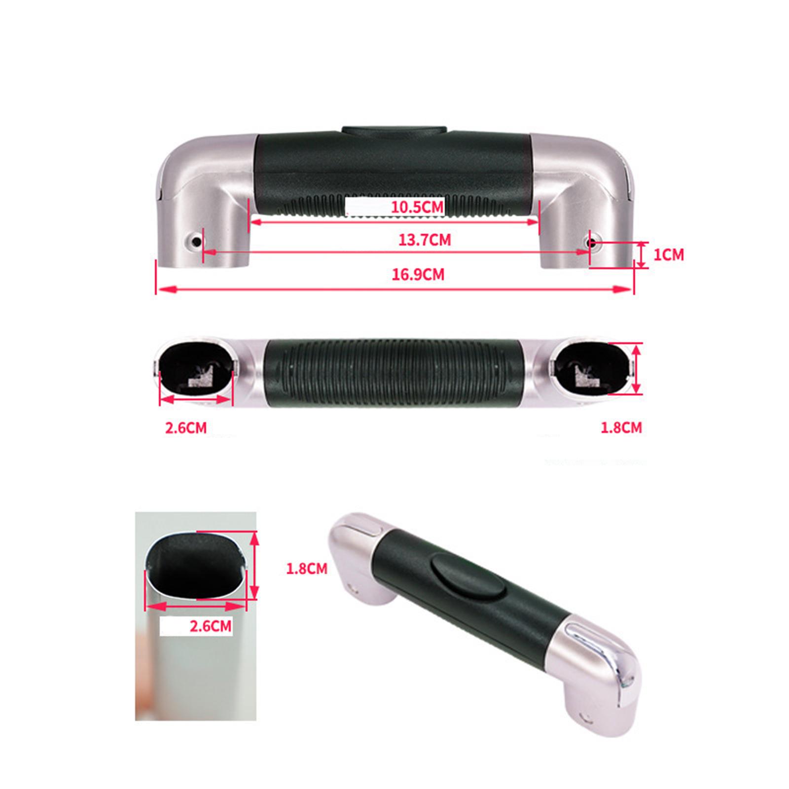 Luggage Handle Easy to Install Strong Bearing Capacity Rolling Luggage Wear Resistant for Pull Out Rod Carrying Case Handle