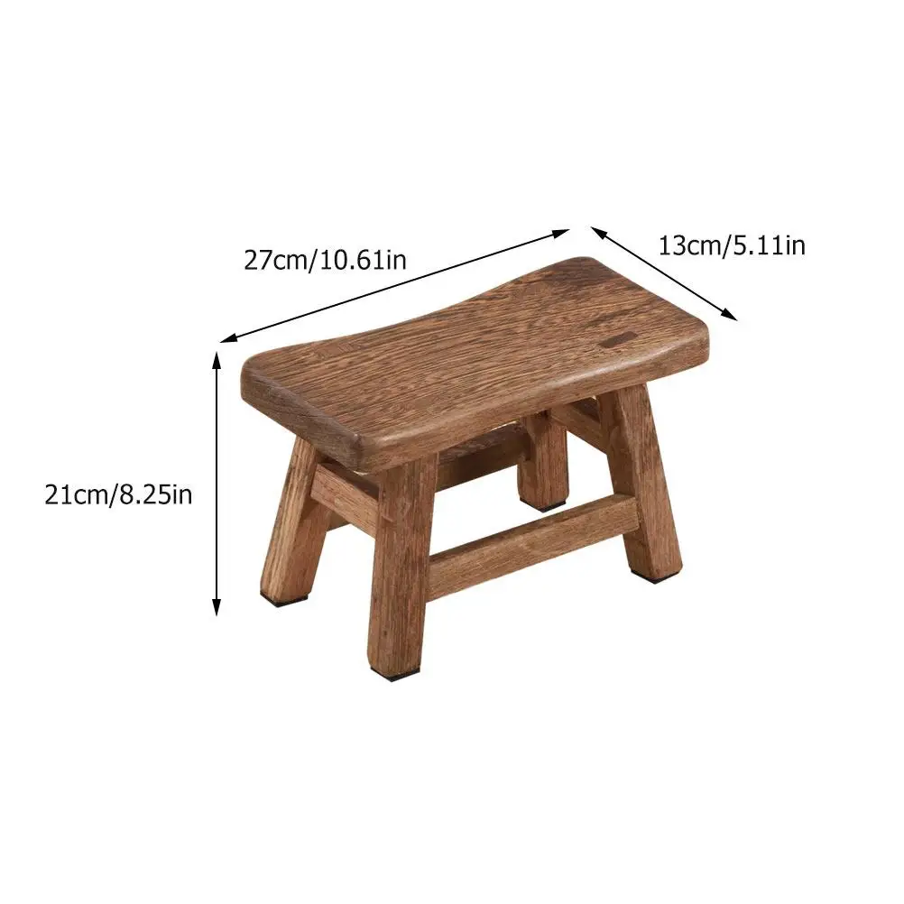 ไม้สตูลต่ํา 21 ซม.เด็กอาบน้ํา Bench น้ําหนักเบา NonSlip Stable สี่ขาเด็กรองเท้าเปลี่ยนห้องนั่งเล่น