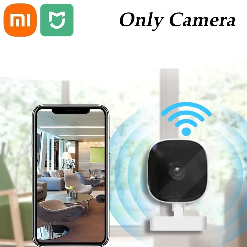 Xiaomi HD 4K Mini Security Camera Ip65 Waterproof Full Color Night Vision Motion Detect Surveillance Wifi Monitor & 2 Way Audio