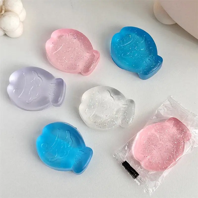 ใหม่ Fidget ของเล่น Mini Squishy ของเล่น Mochi Ice Block Anti-Stress Ball Kawaii โปร่งใส Cat Paw ปลาความเครียดบีบของเล่น