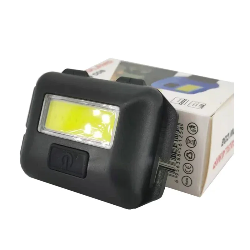 Mini faros Led para acampada, faros Cob portátiles, luz frontal impermeable con 3 modos de interruptor, luces Led, decoración navideña