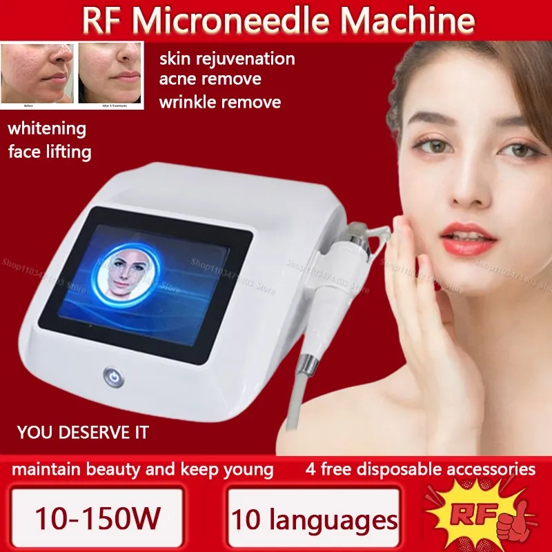 Фракционный RF-микроигольный косметический аппарат нового поколения, подтяжка лица, против прыщей, подтяжка кожи, косметическое устройство
