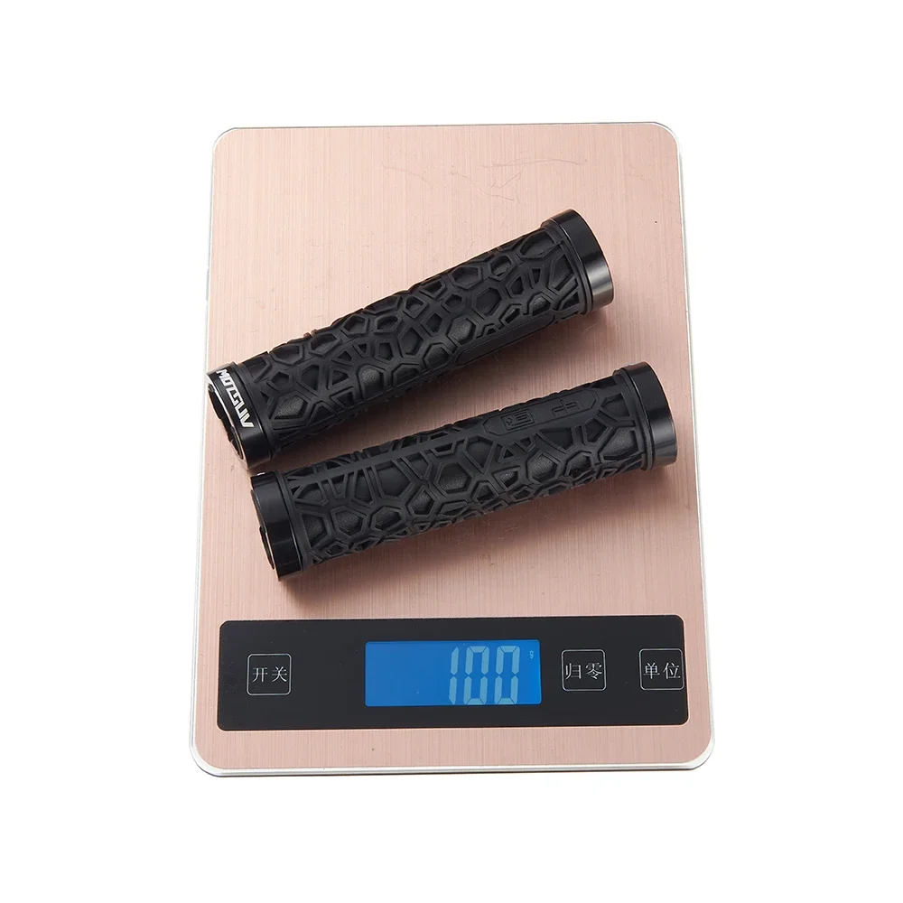 MOTSUV Bicycle Handle Bar Grips MTB Bike Soft Double-sided Locking Handlebar Cover Plug Rubber Non-slip Cycling Accessories Part
