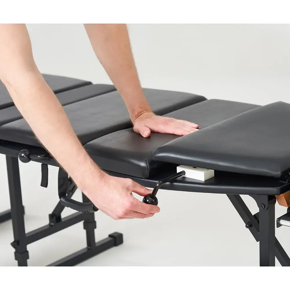 Sheffield Elite Professional Portable Chiropractic Table (Charcoal) Lightweight and Portable Weighs Just 48.5 LBS