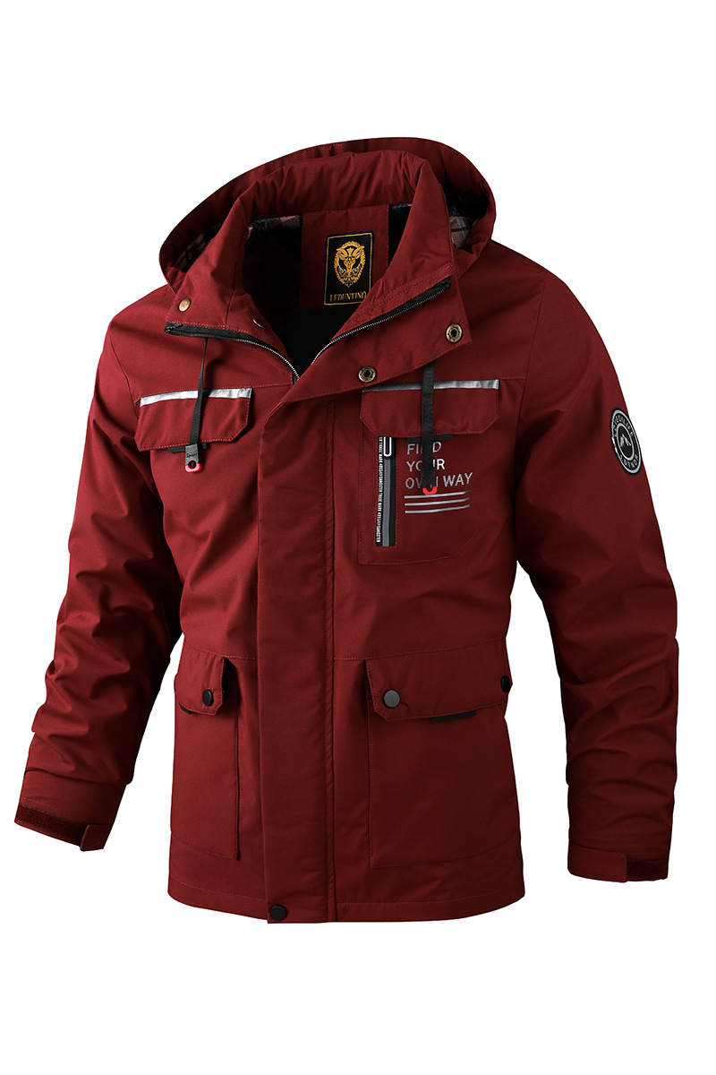 Chaquetas cortavientos informales a la moda para hombre, chaqueta con capucha para hombre, abrigo de invierno de concha suave impermeable para exteriores, ropa cálida de lana gruesa
