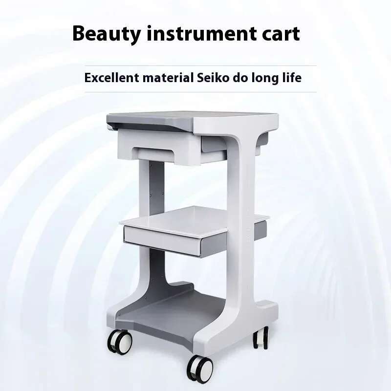 Foldable Salon Cart Drawers Beauty Salons Space-saving Anti-bumping Design Load-bearing Universal Wheels Beauty Salon Trolley