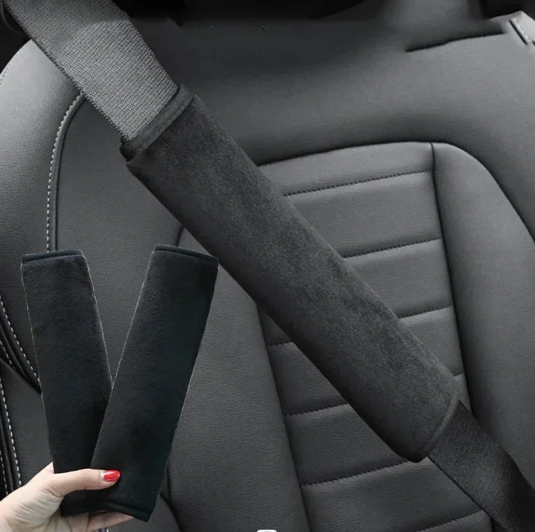 2pc Universal Car Safety Belt Cover Adjustable Seat Belt Cover Shoulder Strap Covers Car Shoulder Protector Pad Auto Accessories