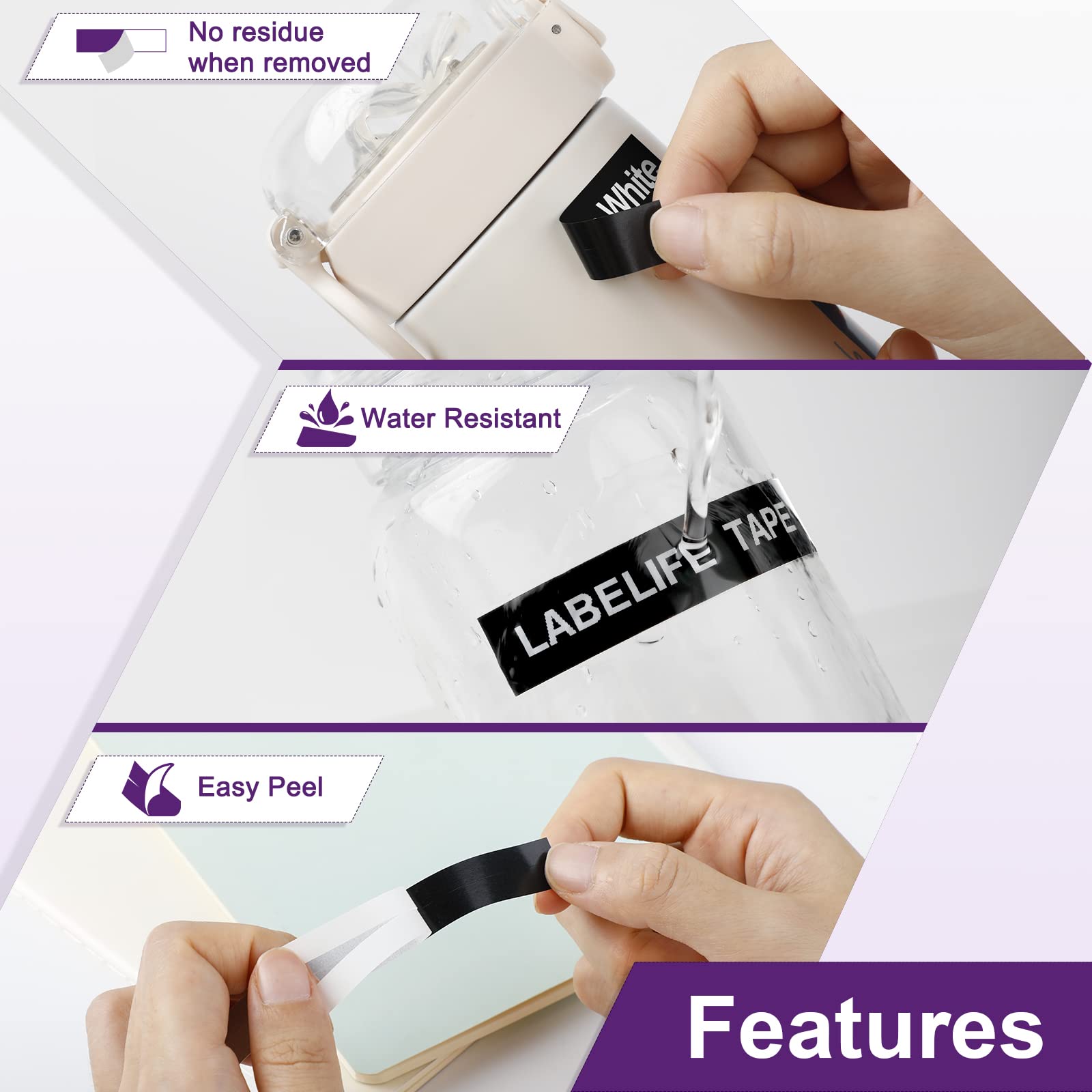 91200 91331 Dymo Letra タグプラスチックテープ 12 ミリメートル * 4 メートル白地に黒 LT 91331 12267 LT 91201 12267 LT-100H LT-100 用