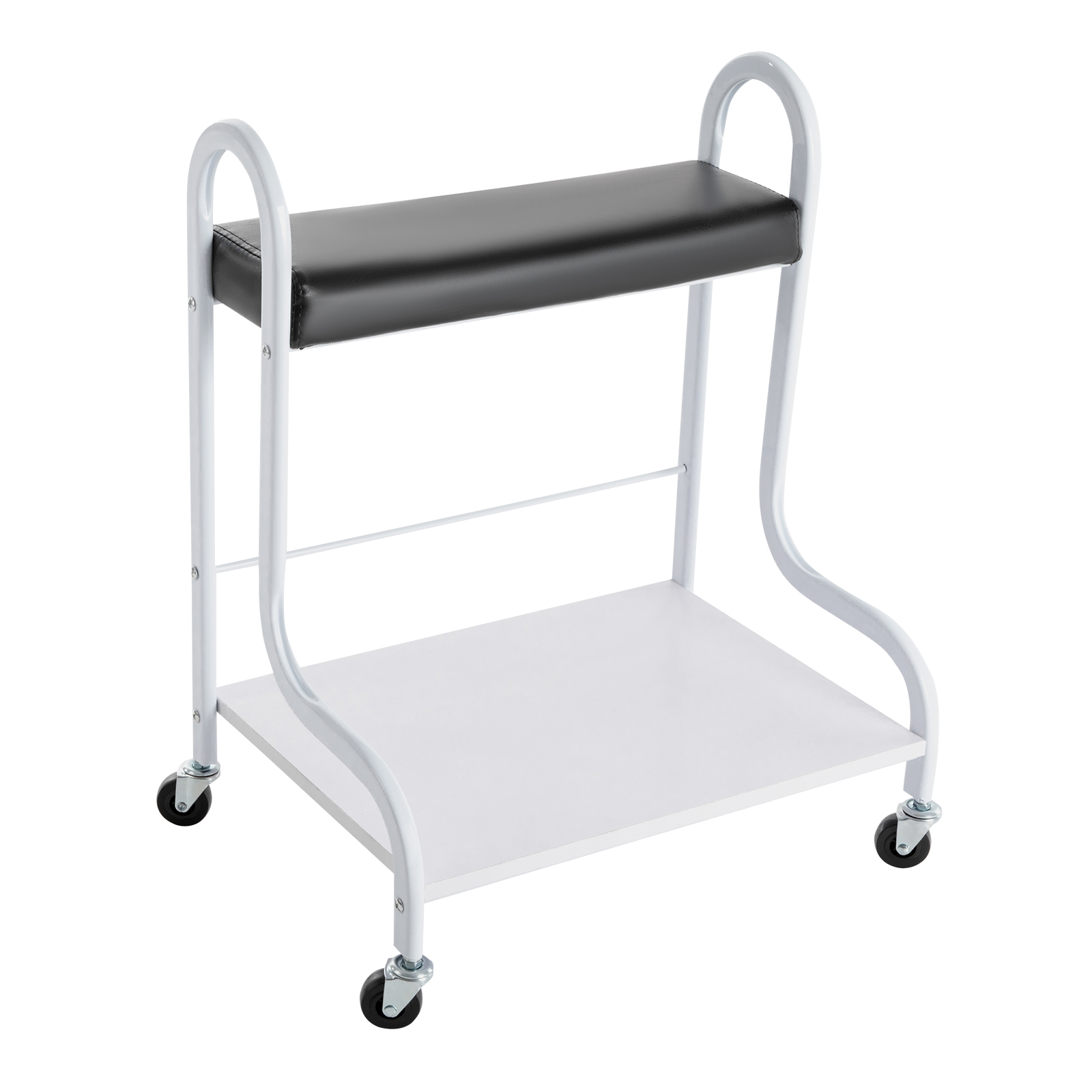 Tragbare Nägel Fußbad Trolley Fußhocker Salon Massagewagen Bodenmatte + Rad