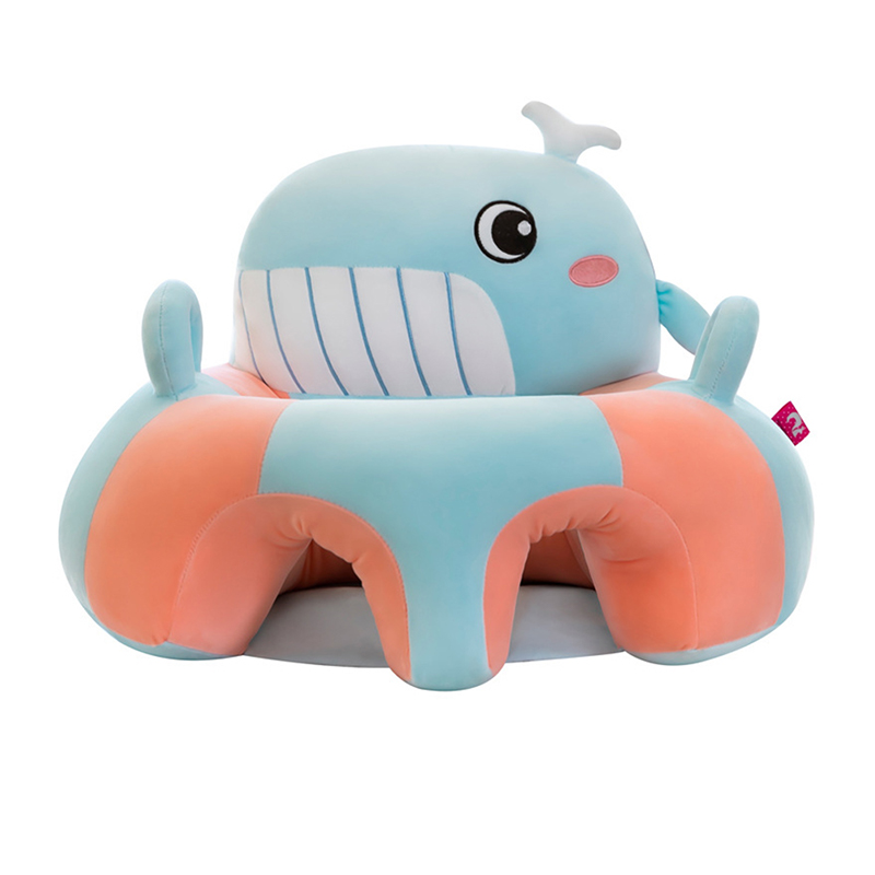 1 pçs assento de apoio do bebê sentar-se cadeira macia almofada sofá travesseiro de pelúcia brinquedo animal sofá assento almofada