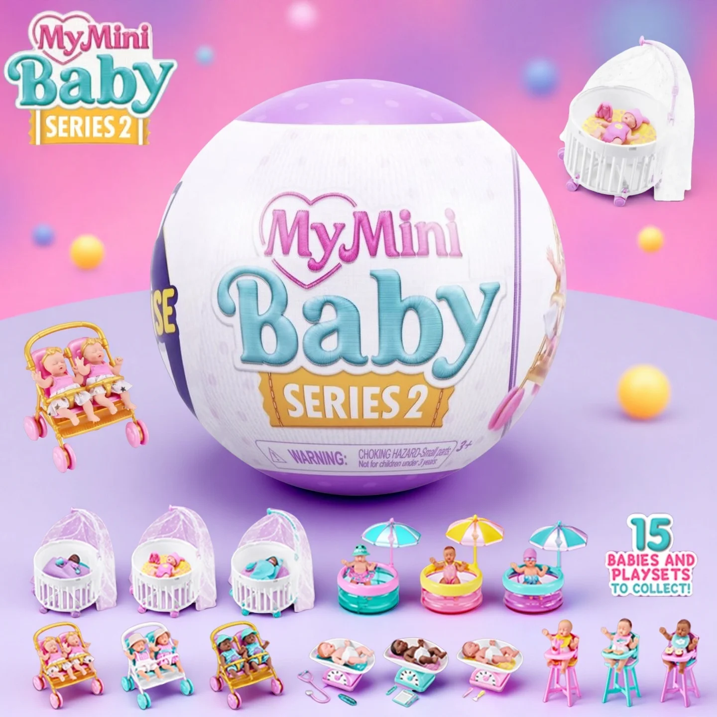 Moja Mini Baby Series 2 Kolekcjonerska zabawka w pudełku niespodziance dla dzieci