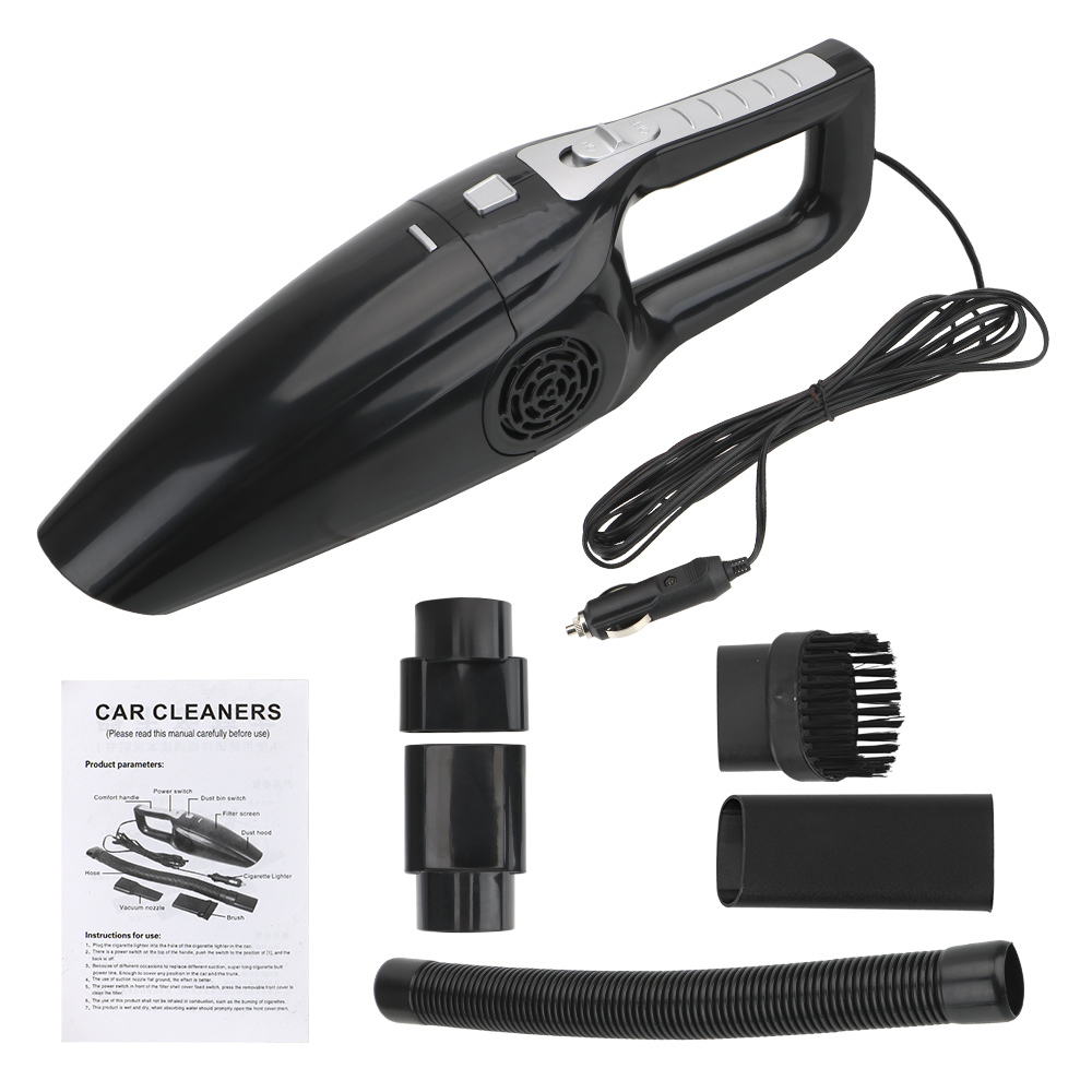 Aspirador de pó portátil para carro, molhado e seco, dupla utilização, poderoso, portátil, mini aspiradores, alta sucção, 12v, 120w