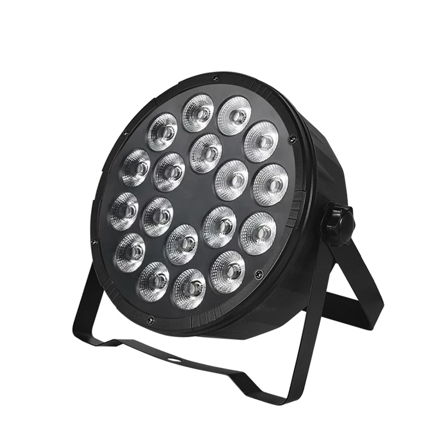 ไฟเวทีไฟ4in1 RGBW 72W DMX ใช้ได้กับการควบคุมเสียงสว่างพิเศษแสงแบนสำหรับดีเจดิสโก้งานแต่งงานคลับบาร์โชว์
